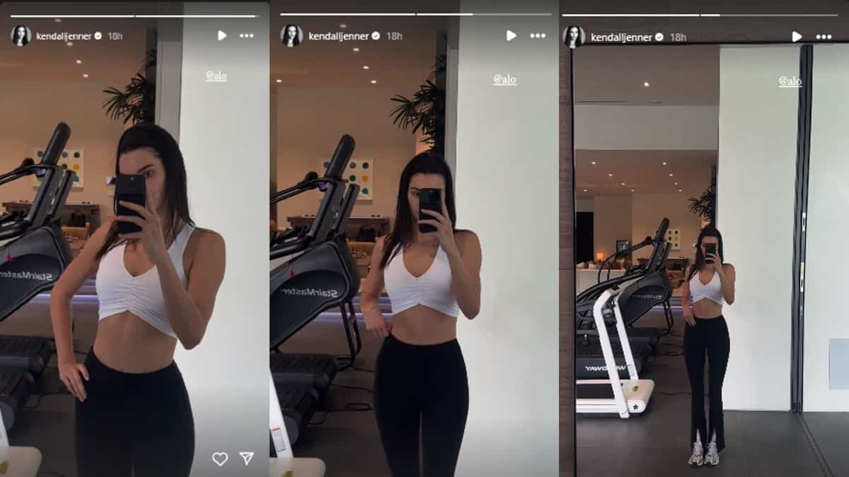 تمرینات بدنسازی کندال جنر در باشگاه + رژیم عذایی 1 Kendall-Jenner-gym-workout ورزش