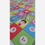 فرشینه ورزشی مهد کودک هازان ترک طرح بازی مار پله آموزشی کد u074 (پس کرایه) - تصویر 2