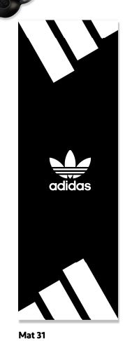 mat31 مت ورزشی باشگاهی جنس فرشینه استپ دار adidas ابعاد 60 در 180 کد Mat 31 (پس کرایه) - تصویر 1